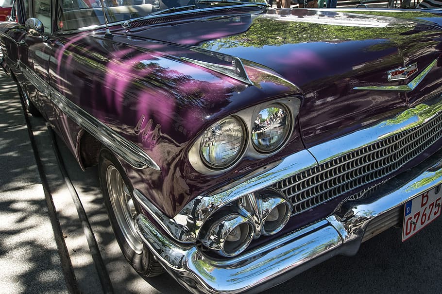 auto, chevrolet, oldtimer, chrome, classic, vehicle, transport system HD wallpaper