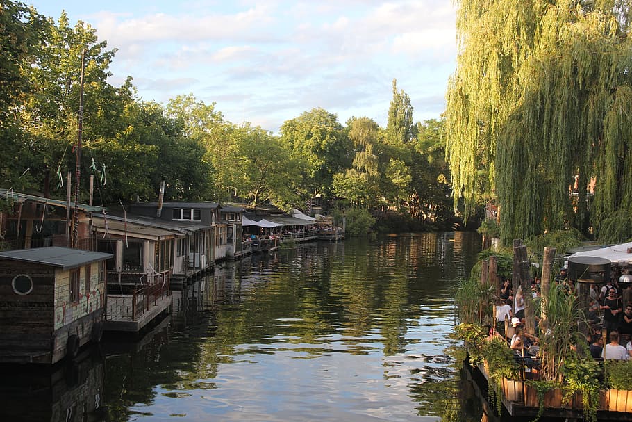 Berlin, Germany, River, Trees, Landscape, view, beautiful, travel HD wallpaper