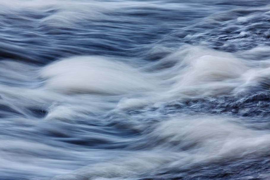 body of water, abstract, blur, blurred, cascade, fall, flow HD wallpaper