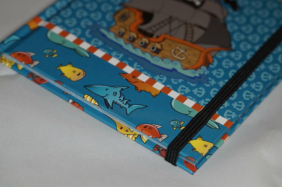 notebook, boy, child, children, pirate, maritime, booklet, issue HD wallpaper
