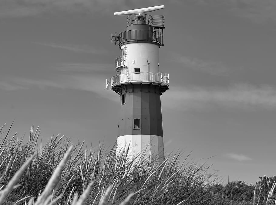 beach, sea, lighthouse, sand, coast, tower, architecture, built structure HD wallpaper
