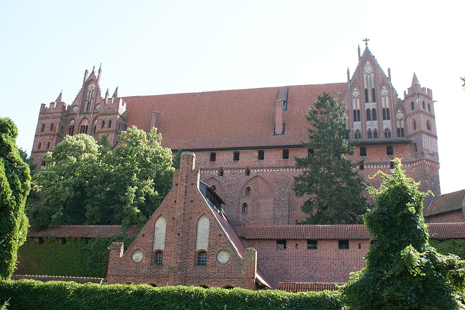 malbork, poland, castle, medieval, europe, old, historic, marienburg, HD wallpaper