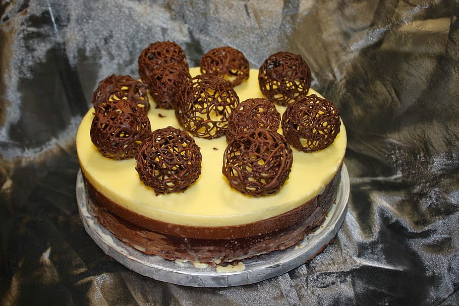 Cake, Chocolate, Brown, Balls, Holiday, food and drink, sweet food HD wallpaper