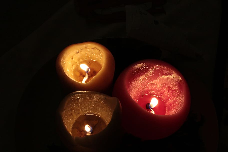candles, light, burning, flame, fire, illuminated, fire - natural phenomenon HD wallpaper