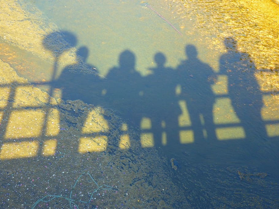 shadow, shadow play, human, sunlight, real people, men, nature HD wallpaper