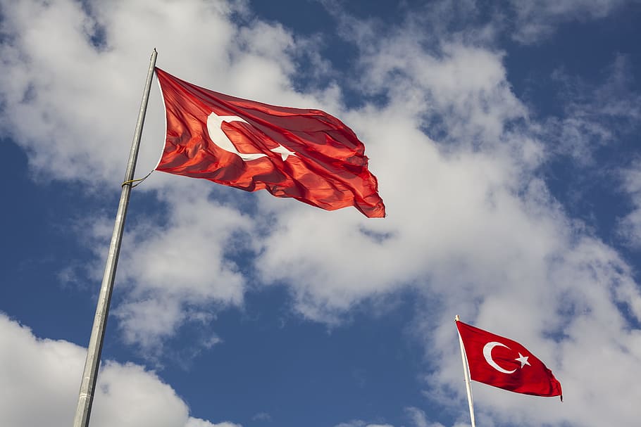 Flag, Independence, Turkey, White, red, month, blue, turkish flag HD wallpaper