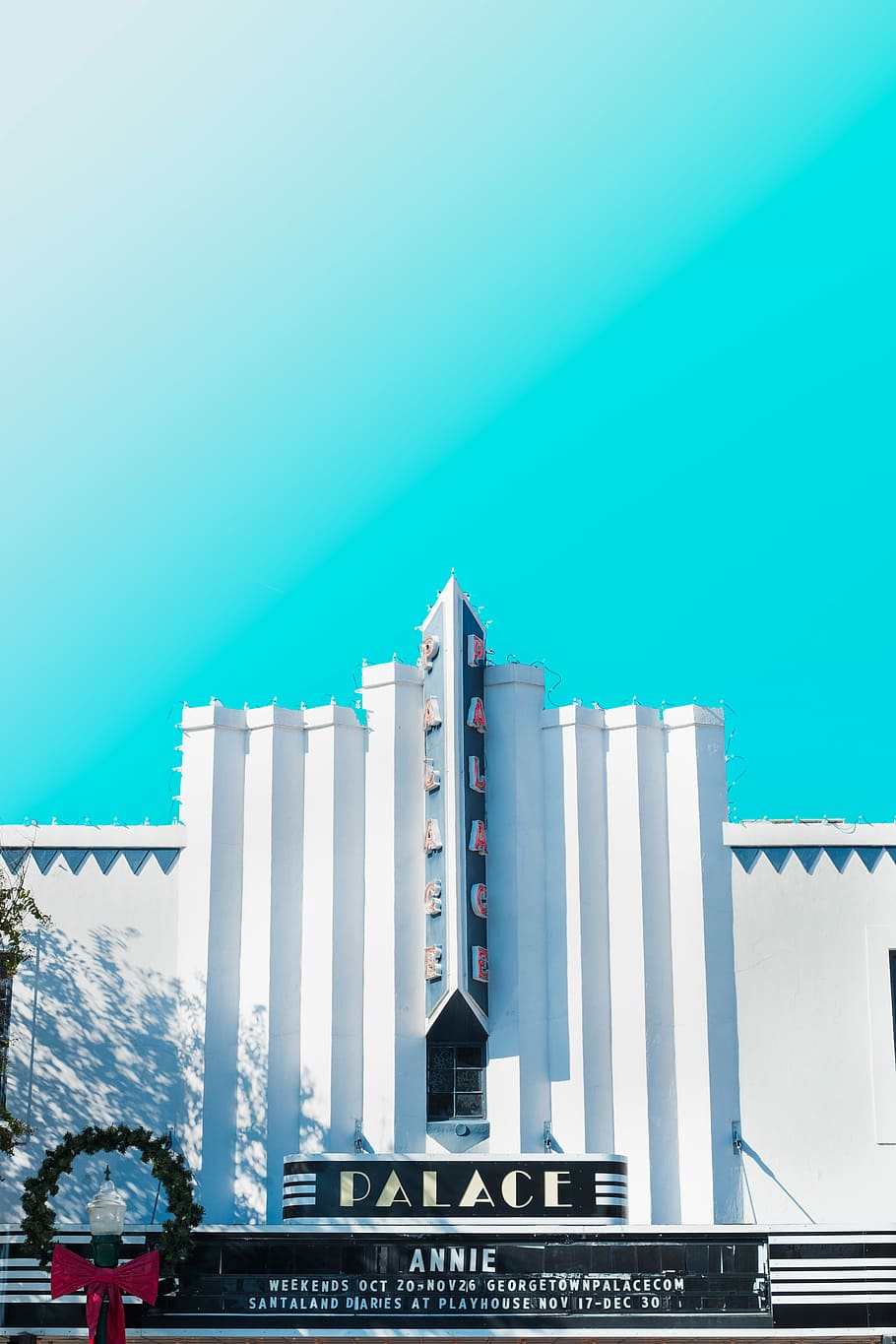 Annie The Palace Theatre, Palace Annie building, blue, sky, architecture HD wallpaper