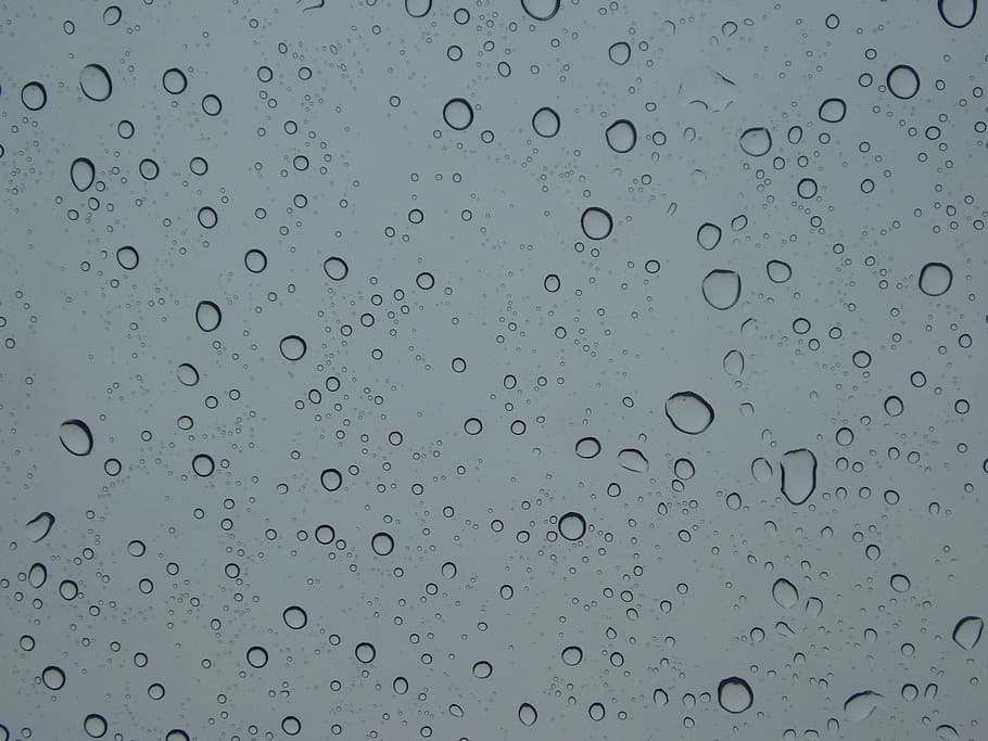 Raindrops, Trickle, Water, non, a rainy day, backgrounds, full frame HD wallpaper