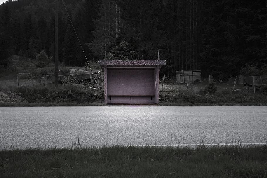 bus, structure, dark, public, station, architecture, transportation HD wallpaper