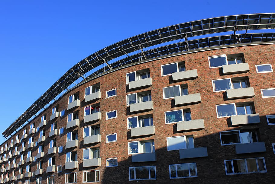 apartment, complex, denmark, building, architecture, residential HD wallpaper