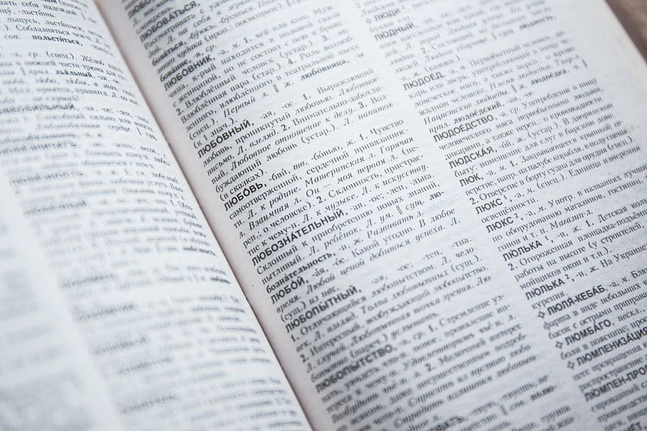 white and black book page, dictionary, encyclopedia, knowledge HD wallpaper