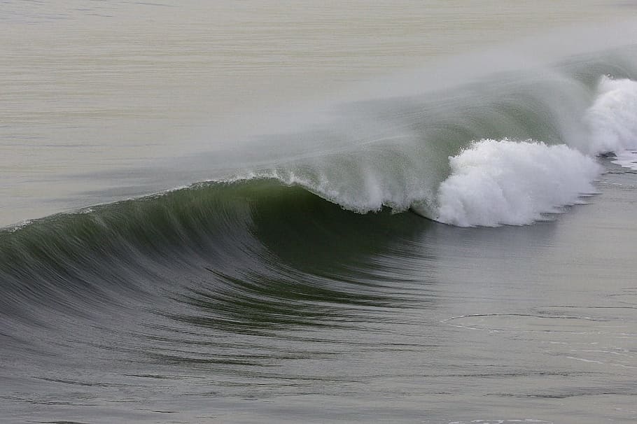 Wave, Ocean, Nature, Beach, Huntington, pacific, california HD wallpaper