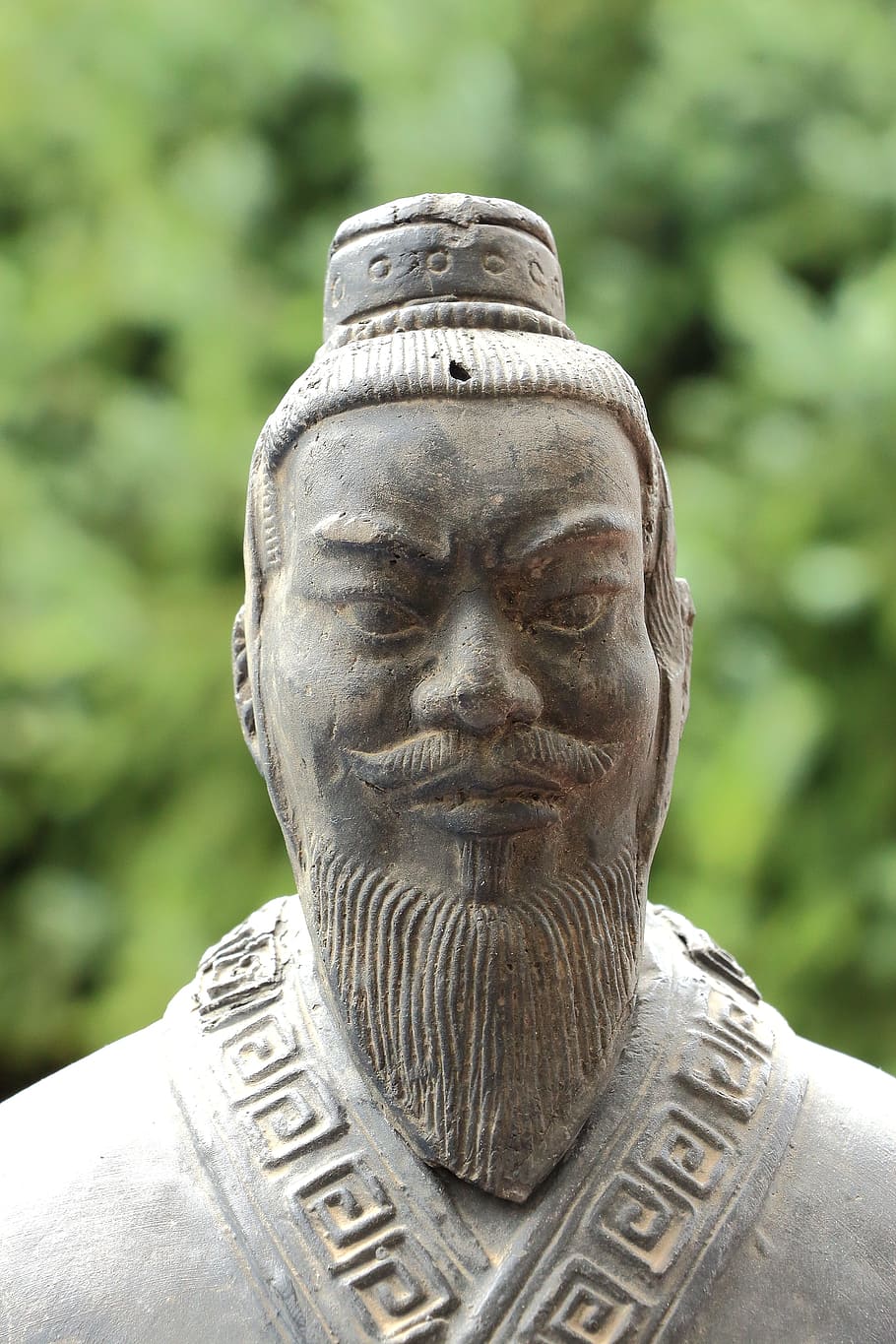 china, stature, figure, sculpture, asia, stone figure, confucius, HD wallpaper
