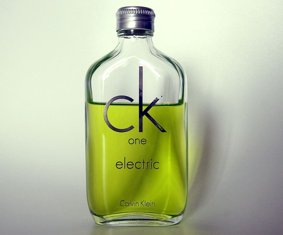CK One electric bottle, perfume, calvin klein, fashion, odor