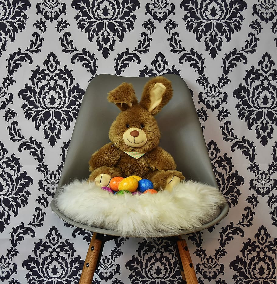 Happy Easter, Easter Bunny, easter greetings, greeting card HD wallpaper