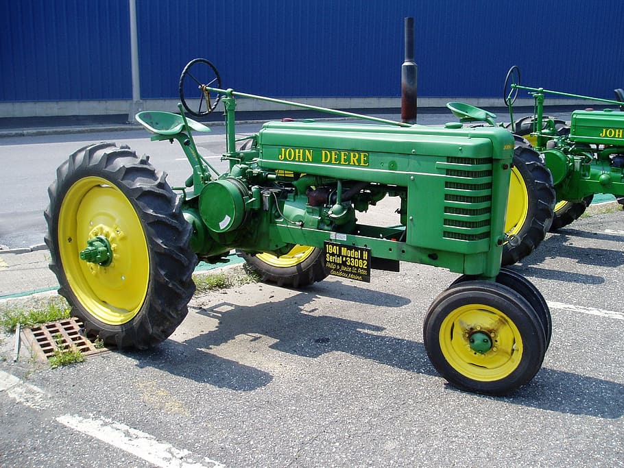 tractor, deere, antique, john, agriculture, machinery, transportation HD wallpaper