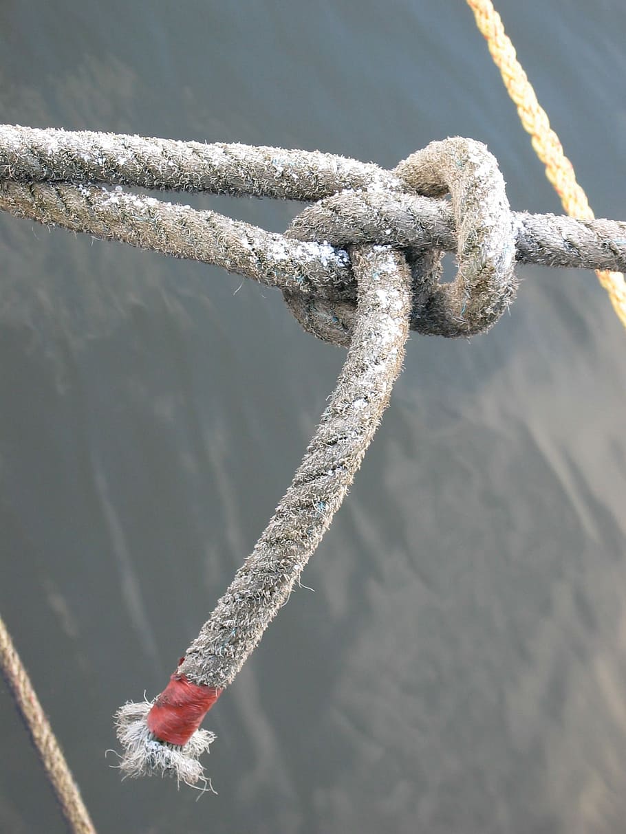 Knot, Rope, Ship, strength, tied up, close-up, no people, outdoors HD wallpaper