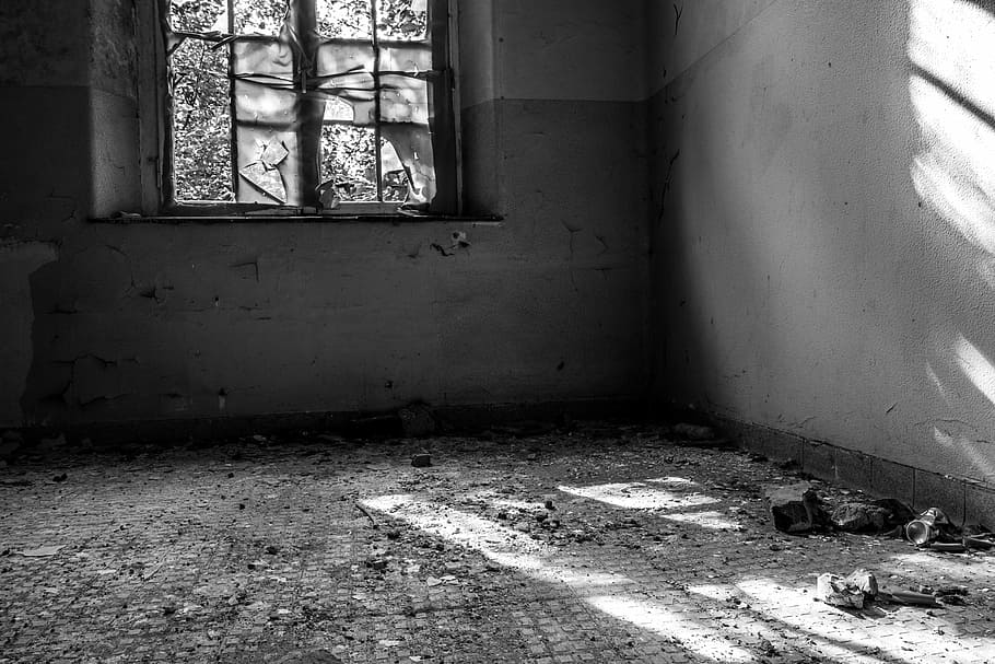 Window, Broken Glass, Space, Light, architecture, old building HD wallpaper
