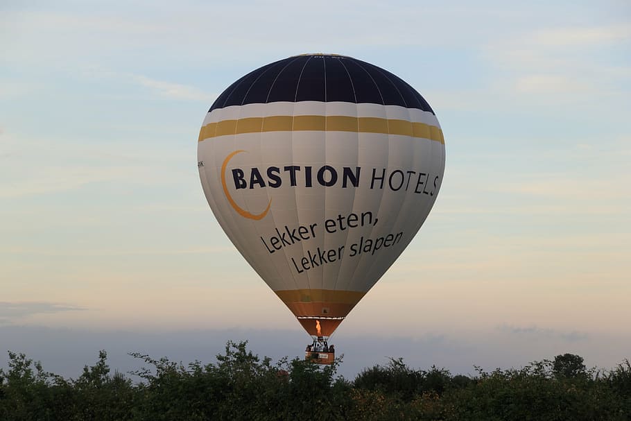 germany, september, 2016, hot, air, balloon, landing, evening HD wallpaper