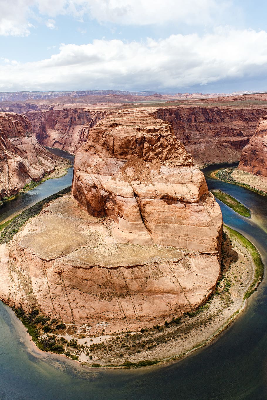 Horseshoe Bend, Arizona, aerial photo of Grand Canyon during daytime HD wallpaper