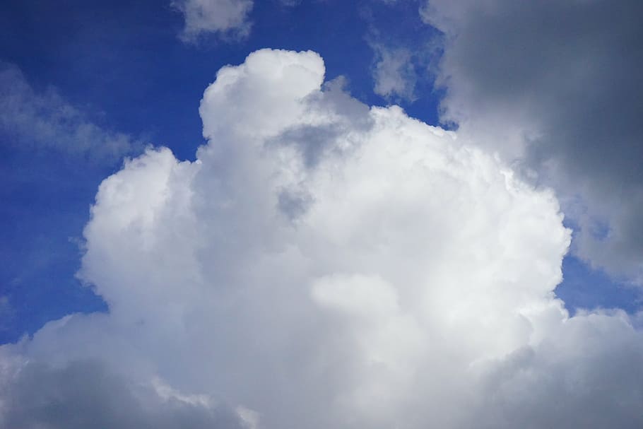 clouds, sky, zuzuiehen, forward, storm, white, blue, grey, cumulus clouds HD wallpaper