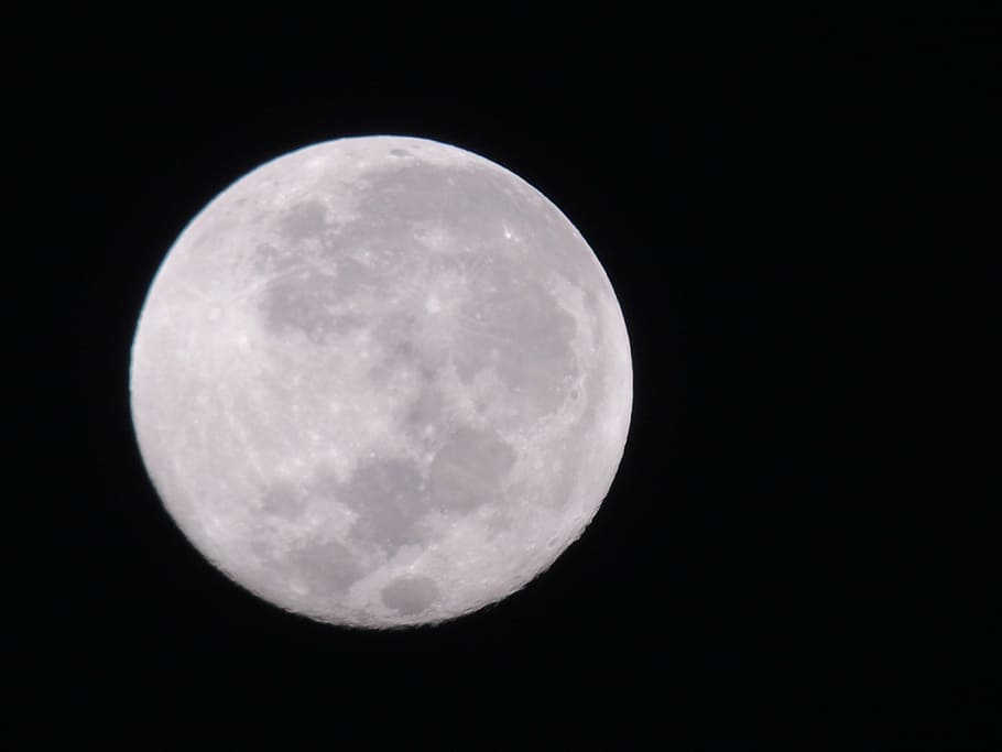 moon, full, luna, space, moonlight, lunar, astronomy, night HD wallpaper