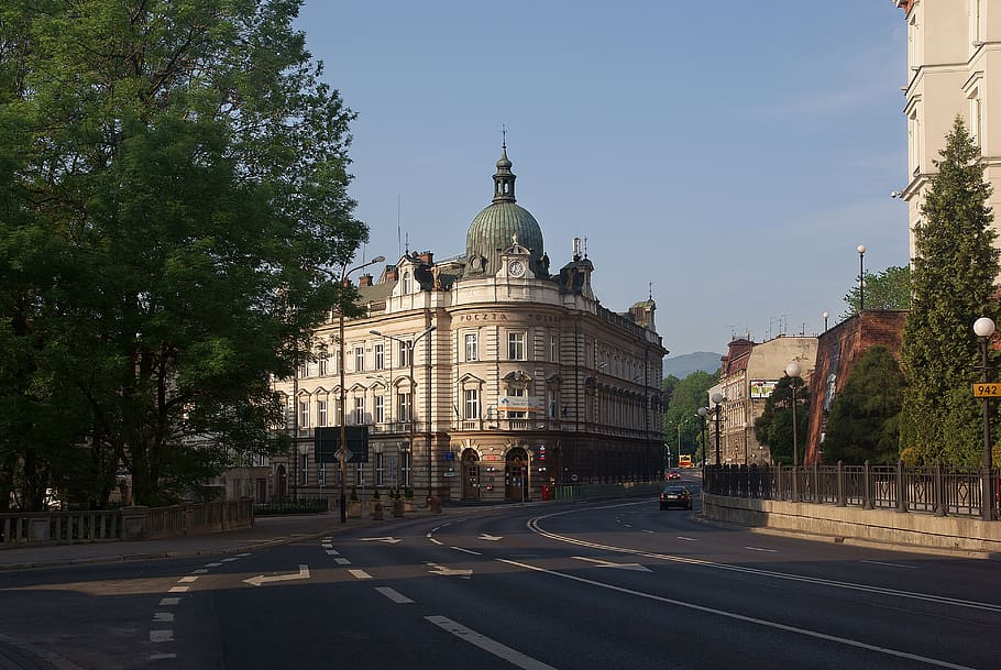 architecture, travel, city, street, building, tourism, bielsko-biała, HD wallpaper