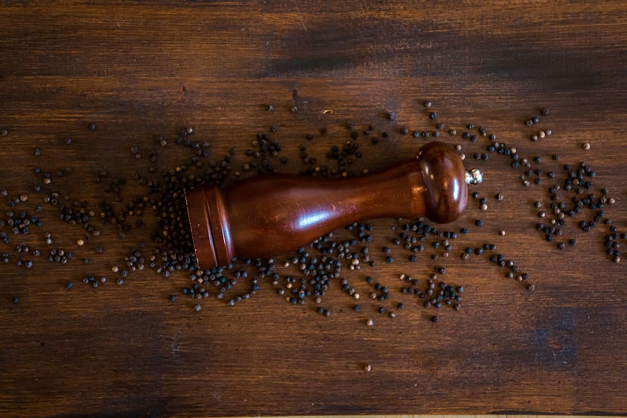 brown pepper mill on brown surface, Sharp, Benefit, benefit from HD wallpaper