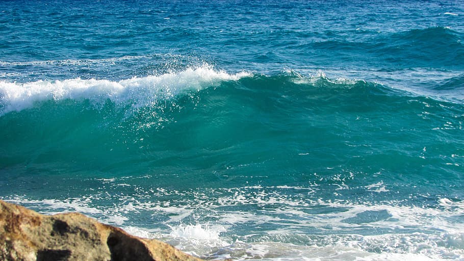 Waves, Foam, Spray, Energy, Splash, power, motion, action, sea HD wallpaper
