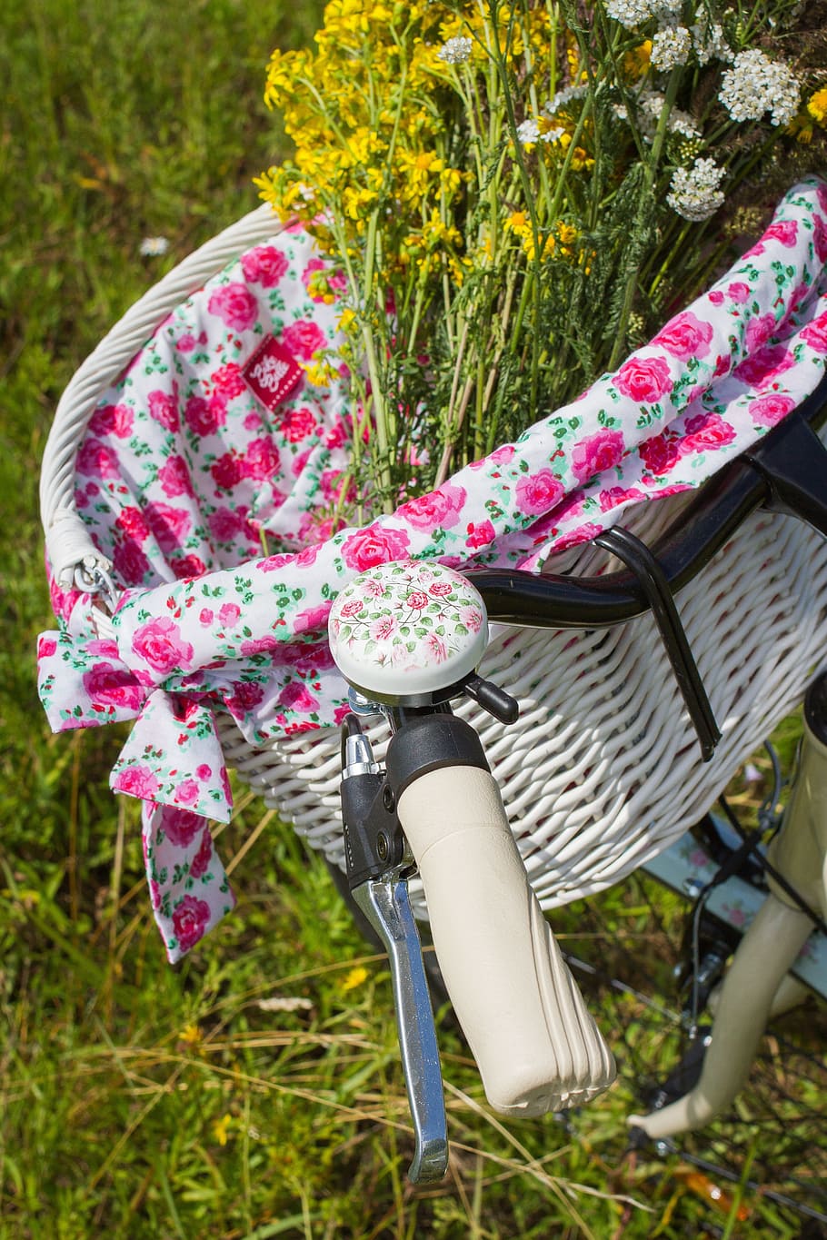 HD wallpaper bicycle, summer, basket, ride, ladies cycle, bike, park, biking Wallpaper Flare