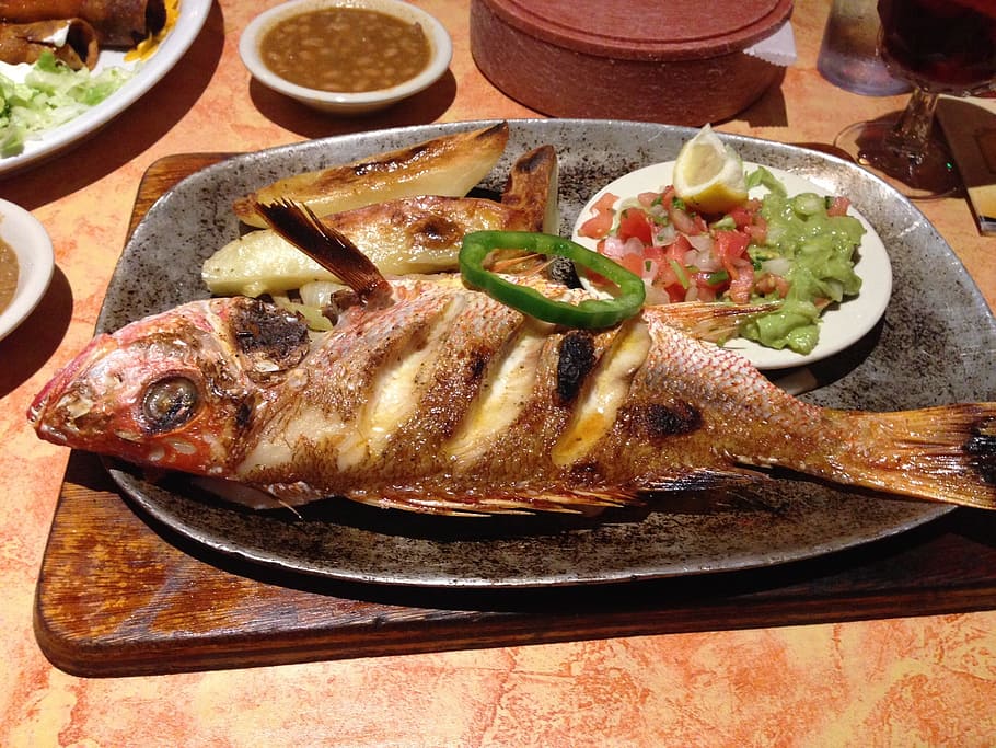 pan fried snapper, mexican, pico, food and drink, freshness HD wallpaper