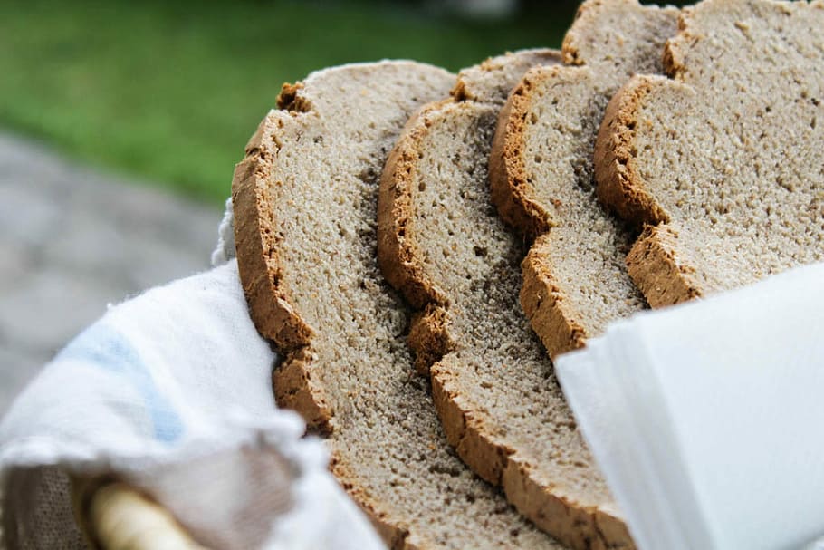 Bread, Breadbasket, Pastries, Eat, Food, baked goods, bread slices HD wallpaper