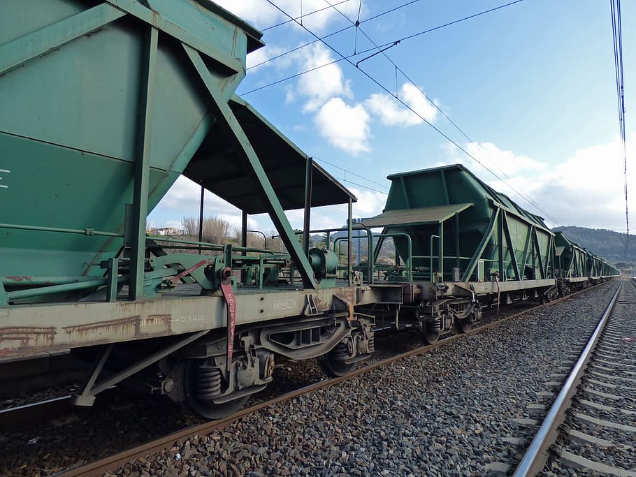 Railway, Goods, Cargo, Train, comboy goods, cargo train, via HD wallpaper