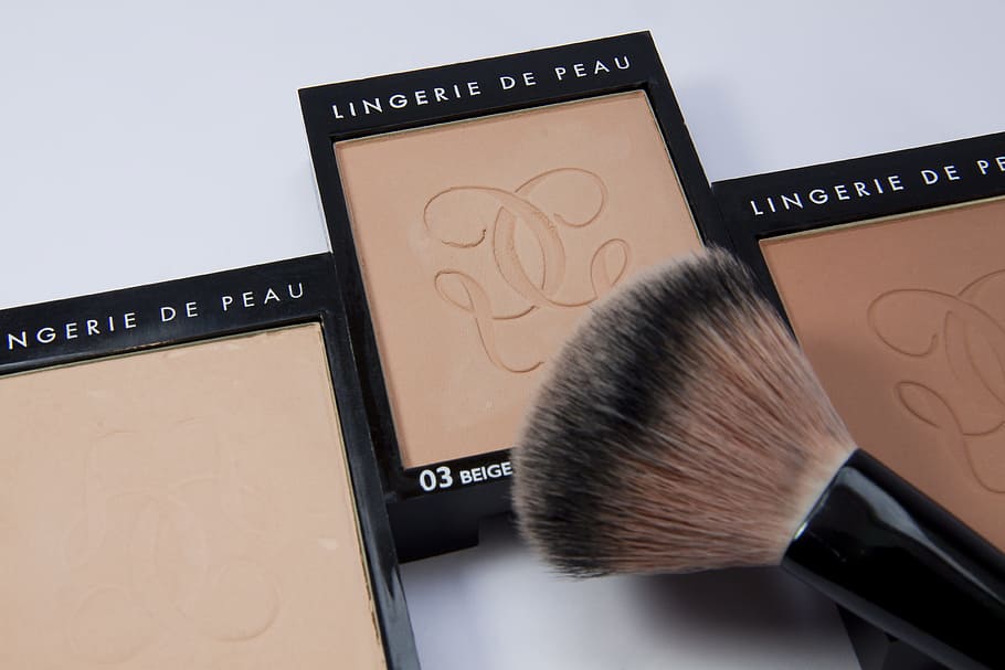 makeup compacts, make up, brush, structure, fund, color, cosmetics HD wallpaper