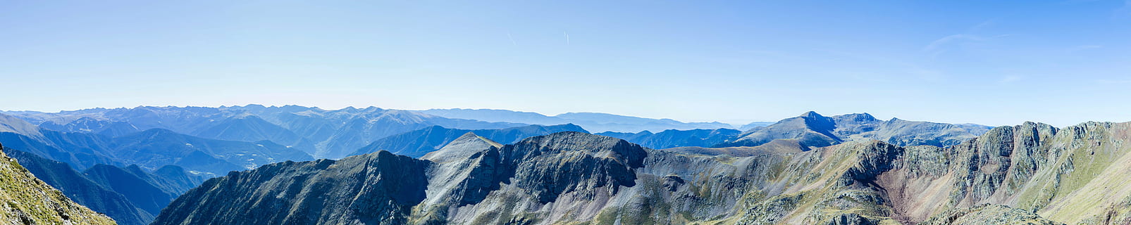 landscape, mountain, mountain range, nature, panoramic, sky HD wallpaper