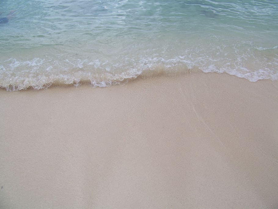Beach, Waves, Ocean, Vacation, Paradise, shoreline, water, blue HD wallpaper