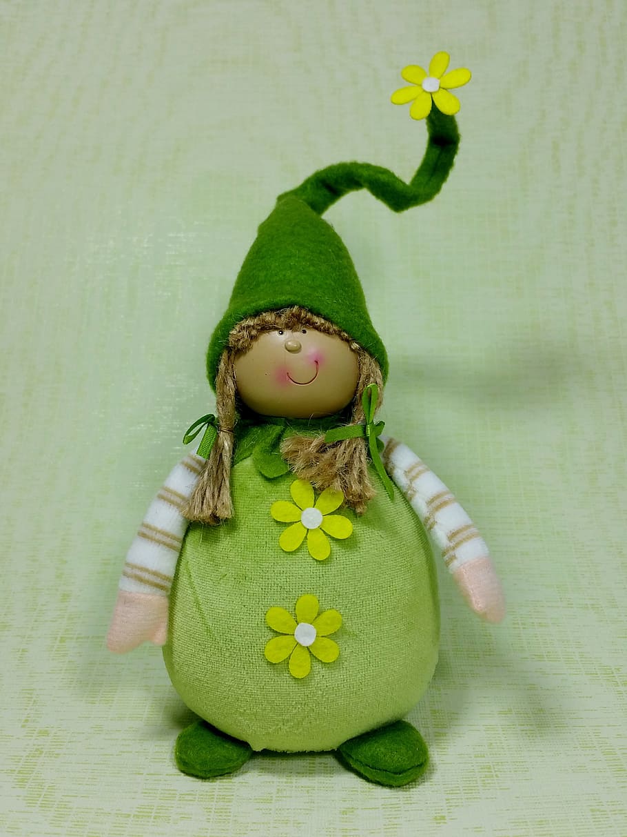 Imp, Spring, Green, funny, cute, cultures, decoration, easter HD wallpaper