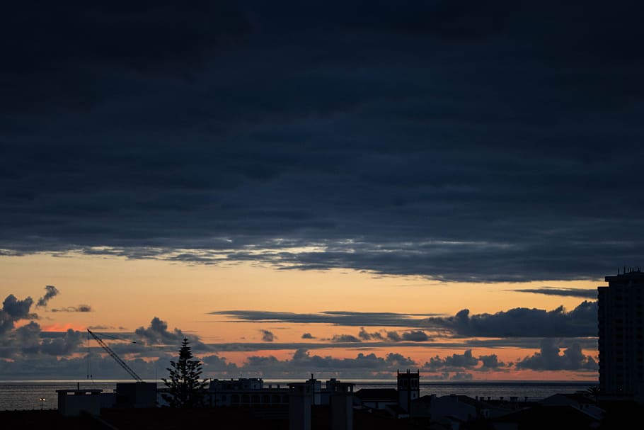 nature, sunset, eventide, twilight, horizon, clouds, beauty HD wallpaper
