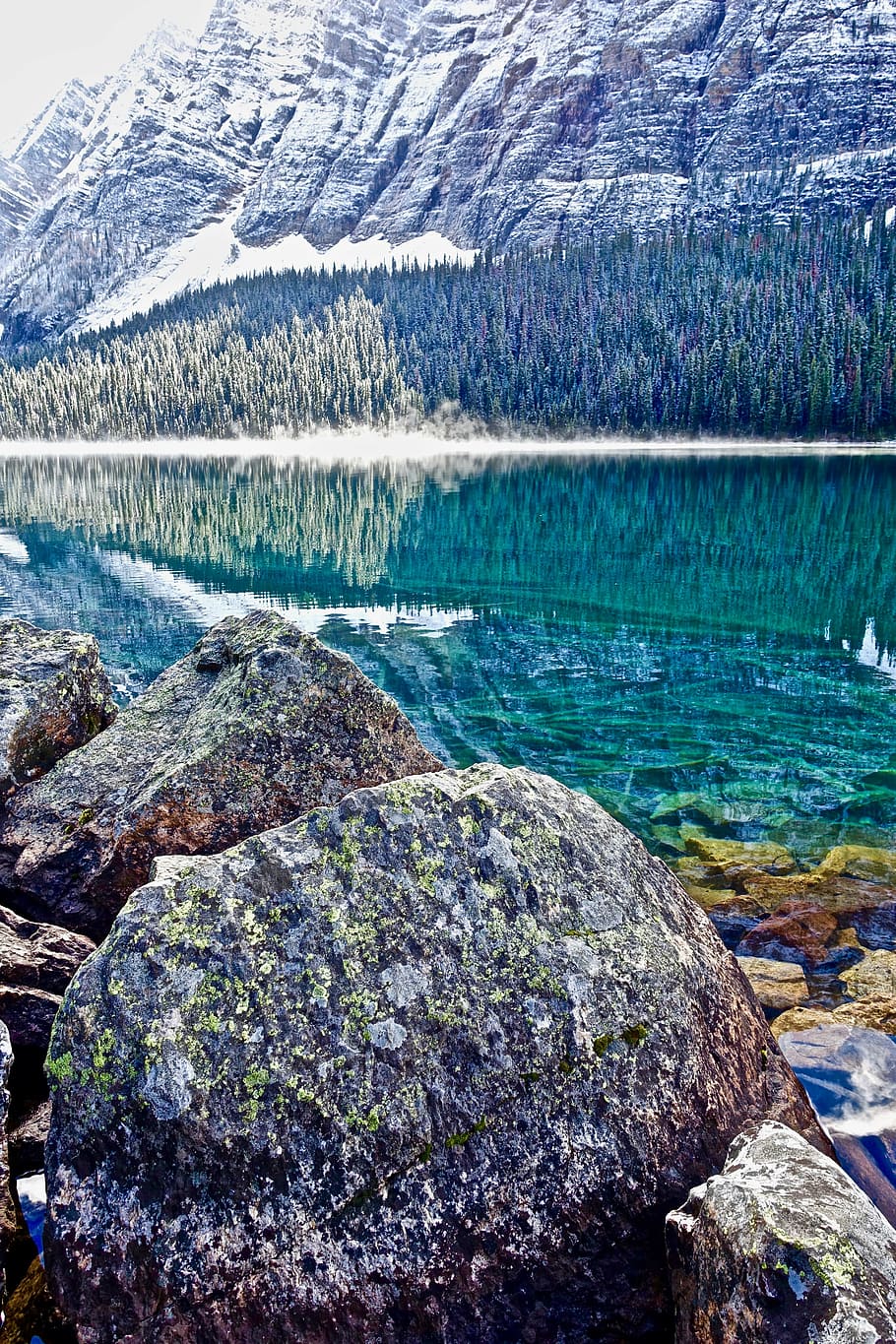 lake, wilderness, environment, landscape, nature, water, scenic HD wallpaper