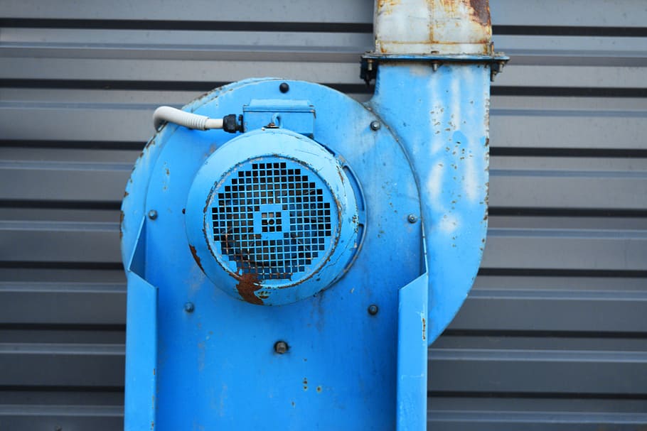 ventilator, blue, ventilation, air, fan, conditioning, propeller HD wallpaper