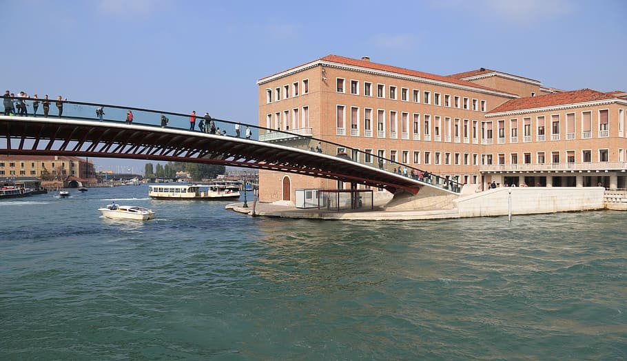 italy, venice, square, bridge, canal, water, architecture, built structure HD wallpaper