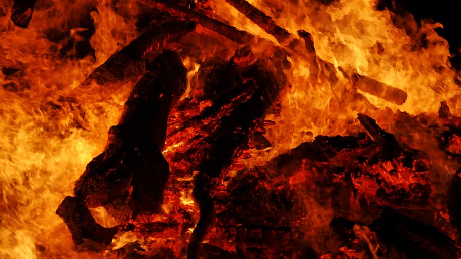 Easter Fire, Background, karsamstang, heat - temperature, flame HD wallpaper