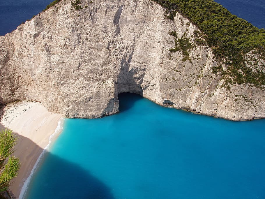 Zakynthos Island, Greece, landscape, wilderness, scenery, natural HD wallpaper
