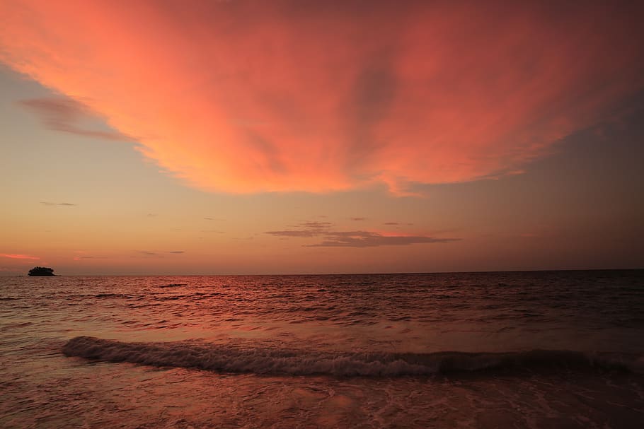 thailand, beach, sunset, sky, sea, water, scenics - nature HD wallpaper