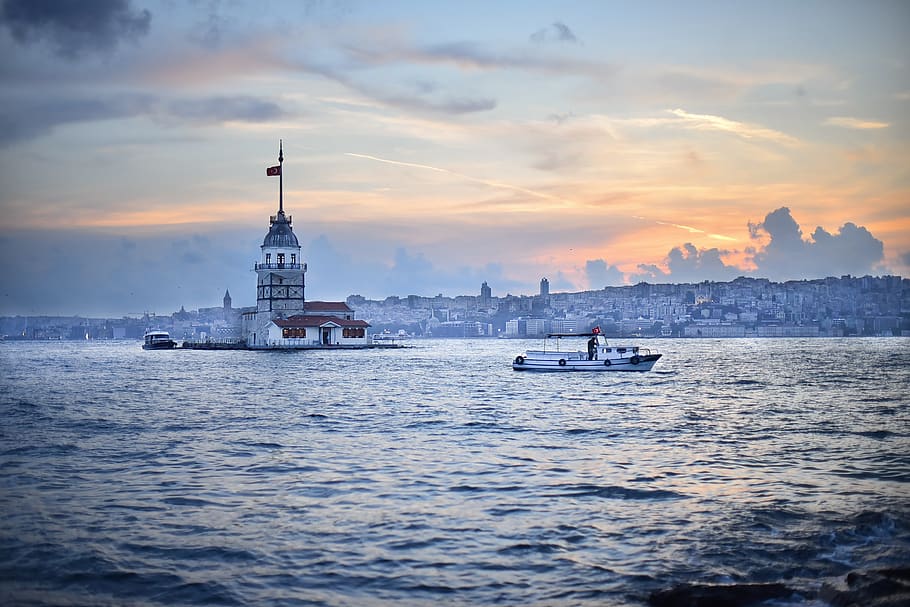 istanbul, bosphorus, deniz, boğaz, wallpaper, kızkulviewesi, HD wallpaper