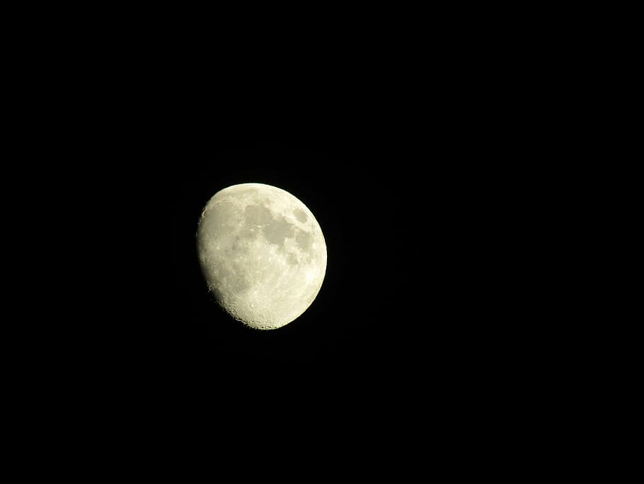 moon, night, sky, nature, dark, space, outdoor, astronomy, planetary moon HD wallpaper