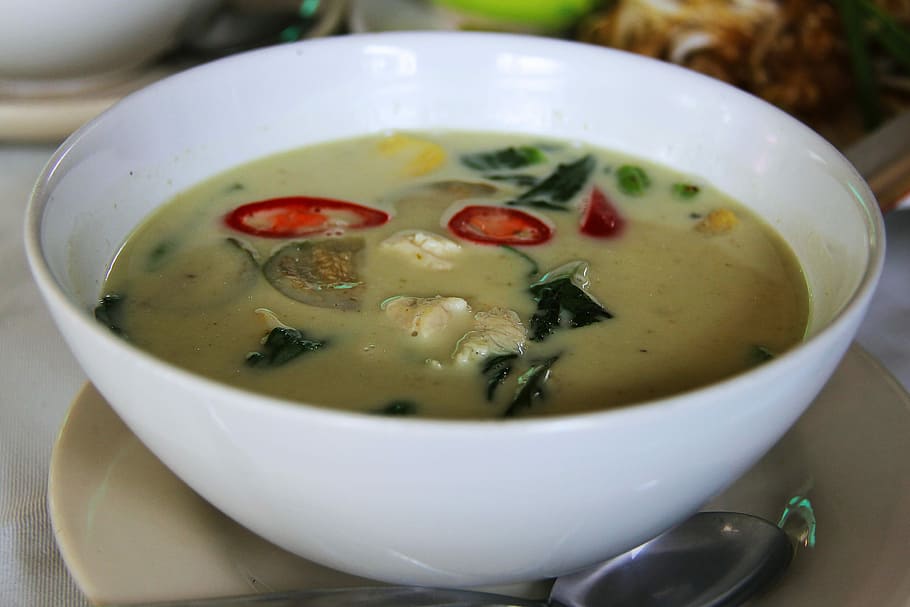 Green Curry, Chilli, Hot, Spicy, meat, chicken, vegetable, prawn HD wallpaper