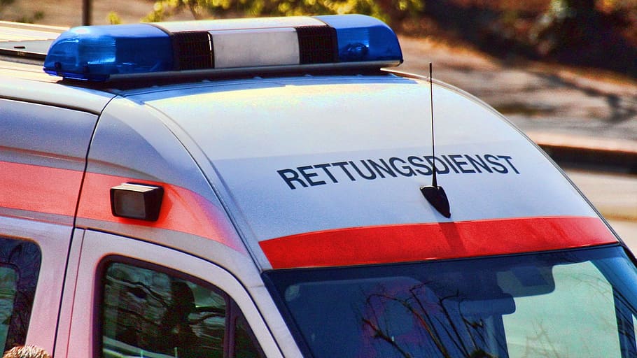 rettungsdienst van, ambulance, 112, doctor on call, medic, rescue, HD wallpaper