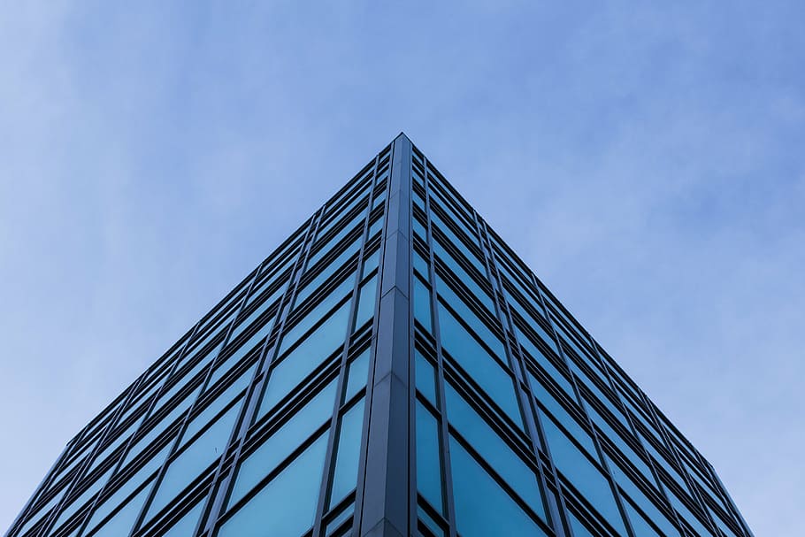 curtain building during daytime, low, angle, photography, wall HD wallpaper
