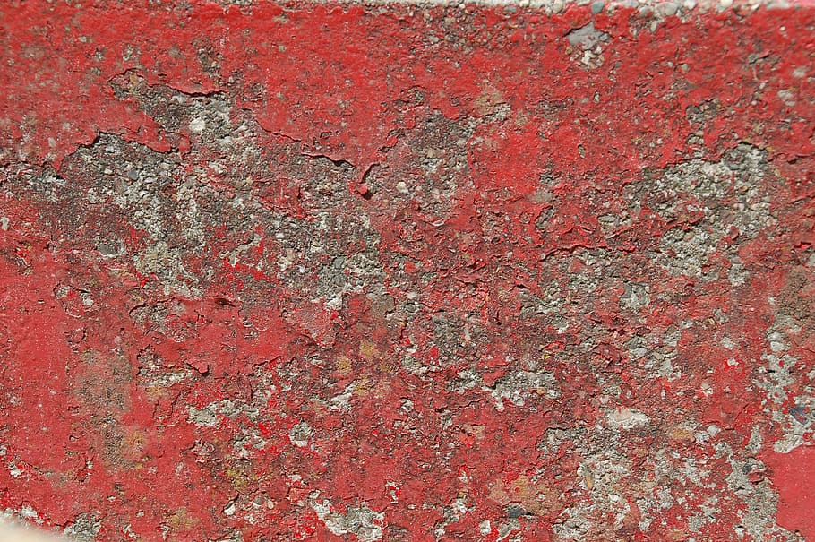 abstract, pattern, structure, old, paint, red, background, texture HD wallpaper